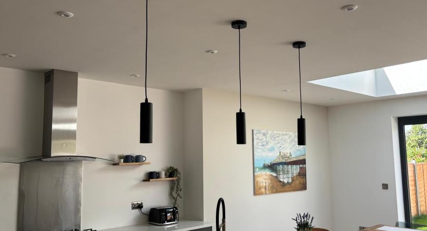 Kitchen Rewire and Island Lights Installation